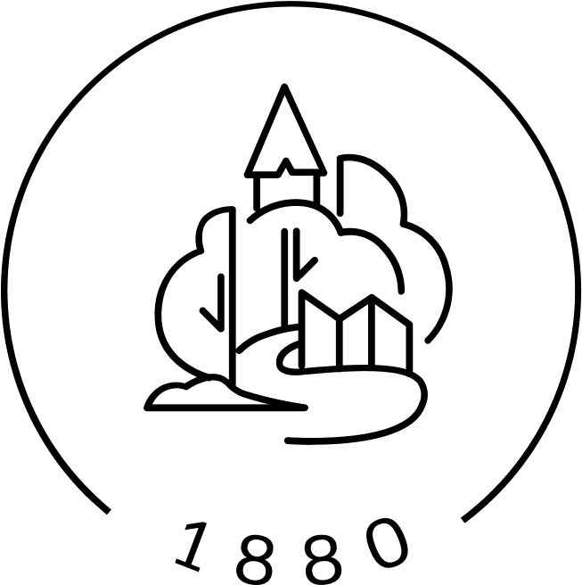 Kirkkopuisto logo 1880